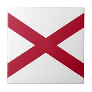 Flagge des Bundesstaates Alabama Fliese