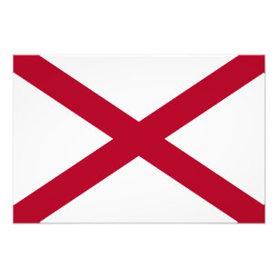 Flagge des Bundesstaates Alabama Fotodruck
