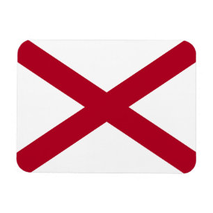 Flagge des Bundesstaates Alabama Magnet