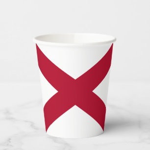 Flagge des Bundesstaates Alabama Pappbecher
