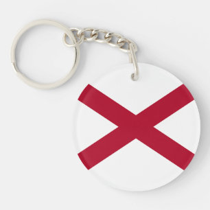 Flagge des Bundesstaates Alabama Schlüsselanhänger