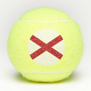 Flagge des Bundesstaates Alabama Tennisbälle
