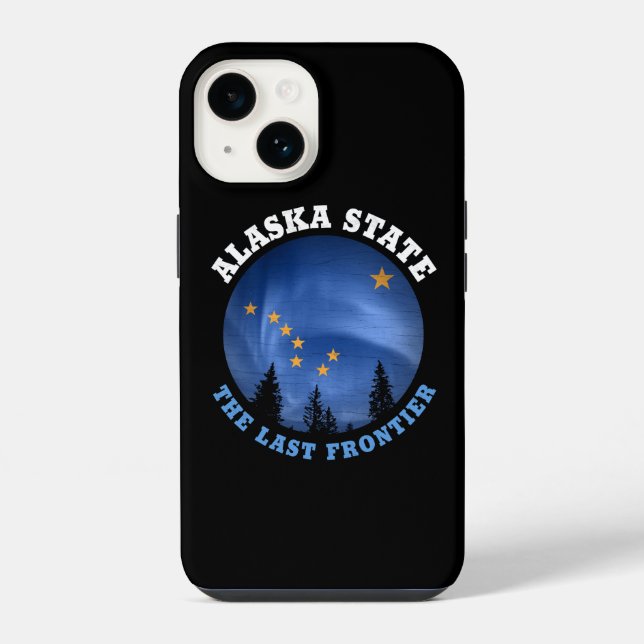 FLAGGE DES BUNDESSTAATES ALASKA iPhone HÜLLE (Rückseite)