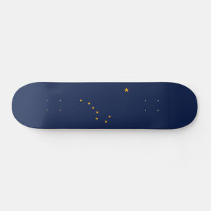 Flagge des Bundesstaates Alaska Skateboard