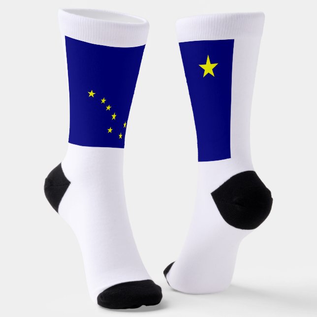 Flagge des Bundesstaates Alaska Socken (Gewinkelt)