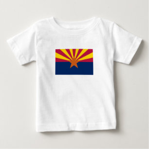 Flagge des Bundesstaates Arizona Baby T-shirt