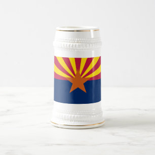 Flagge des Bundesstaates Arizona Bierglas