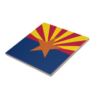 Flagge des Bundesstaates Arizona Fliese