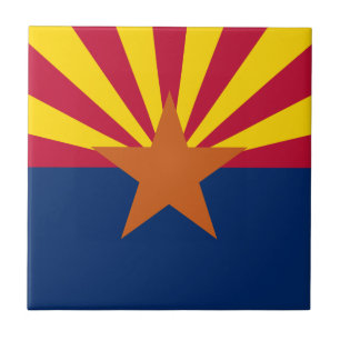 Flagge des Bundesstaates Arizona Fliese