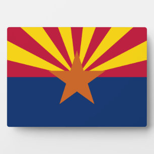 Flagge des Bundesstaates Arizona Fotoplatte