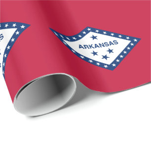 Flagge des Bundesstaates Arkansas Geschenkpapier