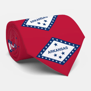 Flagge des Bundesstaates Arkansas Krawatte