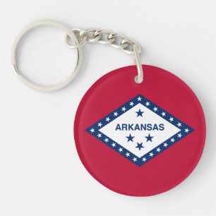 Flagge des Bundesstaates Arkansas Schlüsselanhänger