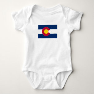 Flagge des Bundesstaates Colorado Baby Strampler