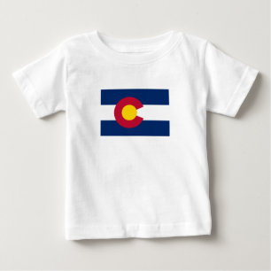 Flagge des Bundesstaates Colorado Baby T-shirt