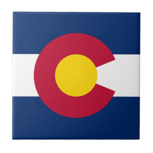 Flagge des Bundesstaates Colorado Fliese