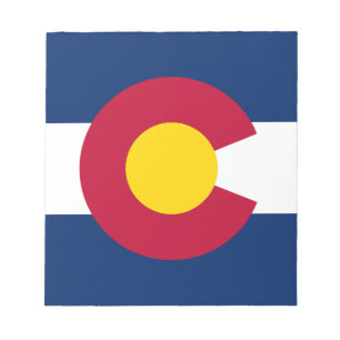 Flagge des Bundesstaates Colorado Notizblock