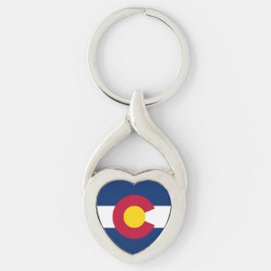 Flagge des Bundesstaates Colorado Schlüsselanhänger
