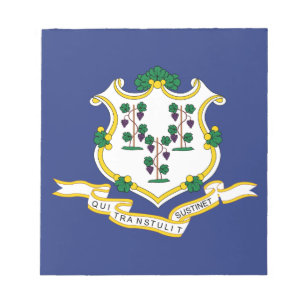 Flagge des Bundesstaates Connecticut Notizblock