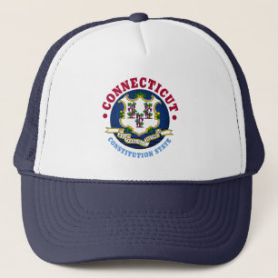 FLAGGE DES BUNDESSTAATES CONNECTICUT TRUCKERKAPPE
