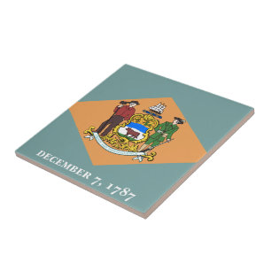 Flagge des Bundesstaates Delaware Fliese