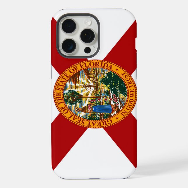 Flagge des Bundesstaates Florida iPhone Hülle (Rückseite)