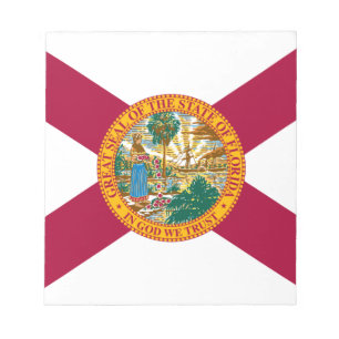 Flagge des Bundesstaates Florida Notizblock