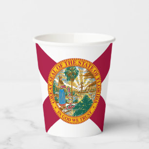 Flagge des Bundesstaates Florida Pappbecher