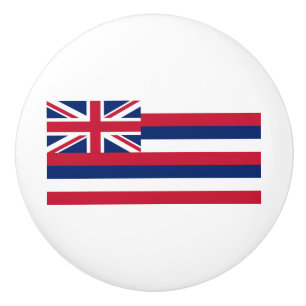 Flagge des Bundesstaates Hawaii Keramikknauf