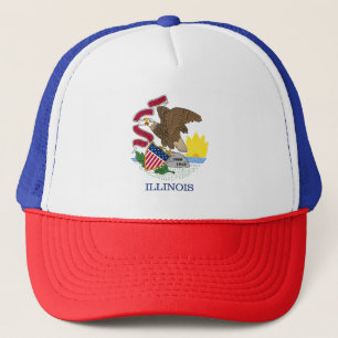 Flagge des Bundesstaates Illinois Truckerkappe
