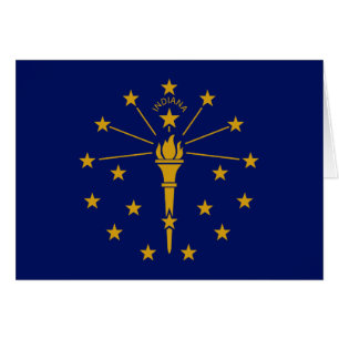 Flagge des Bundesstaates Indiana