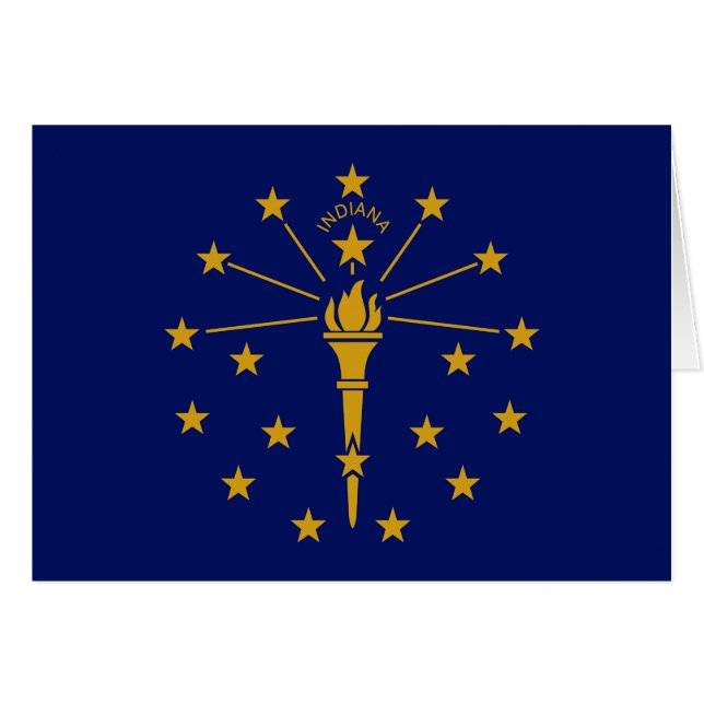 Flagge des Bundesstaates Indiana (Vorderseite (Horizontal))