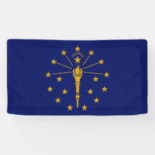 Flagge des Bundesstaates Indiana Banner