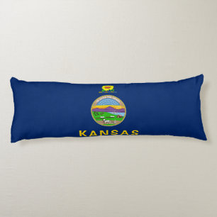 Flagge des Bundesstaates Kansas Seitenschläferkissen