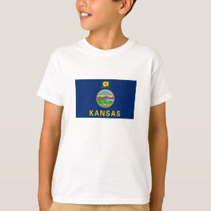 Flagge des Bundesstaates Kansas T-Shirt