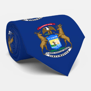 Flagge des Bundesstaates Michigan Krawatte
