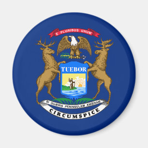 Flagge des Bundesstaates Michigan Magnet