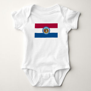 Flagge des Bundesstaates Missouri Baby Strampler