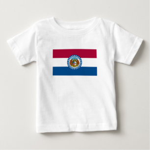 Flagge des Bundesstaates Missouri Baby T-shirt