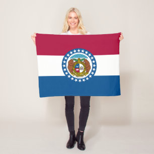 Flagge des Bundesstaates Missouri Fleecedecke