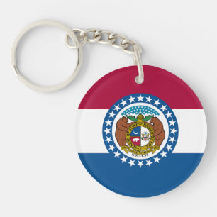 Flagge des Bundesstaates Missouri Schlüsselanhänger