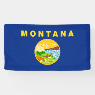Flagge des Bundesstaates Montana Banner