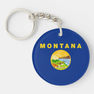Flagge des Bundesstaates Montana Schlüsselanhänger