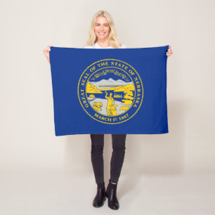 Flagge des Bundesstaates Nebraska Fleecedecke