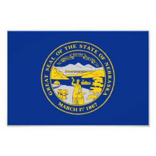 Flagge des Bundesstaates Nebraska Fotodruck