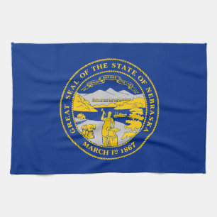 Flagge des Bundesstaates Nebraska Geschirrtuch