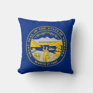 Flagge des Bundesstaates Nebraska Kissen