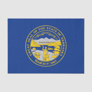 Flagge des Bundesstaates Nebraska Seidenpapier