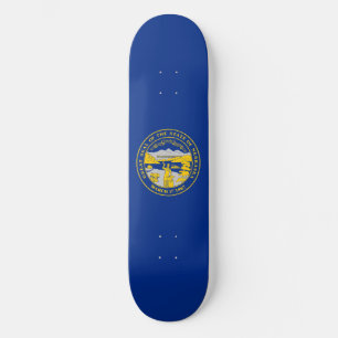 Flagge des Bundesstaates Nebraska Skateboard
