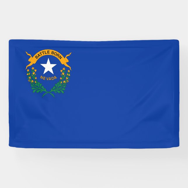 Flagge des Bundesstaates Nevada Banner (Horizontal)